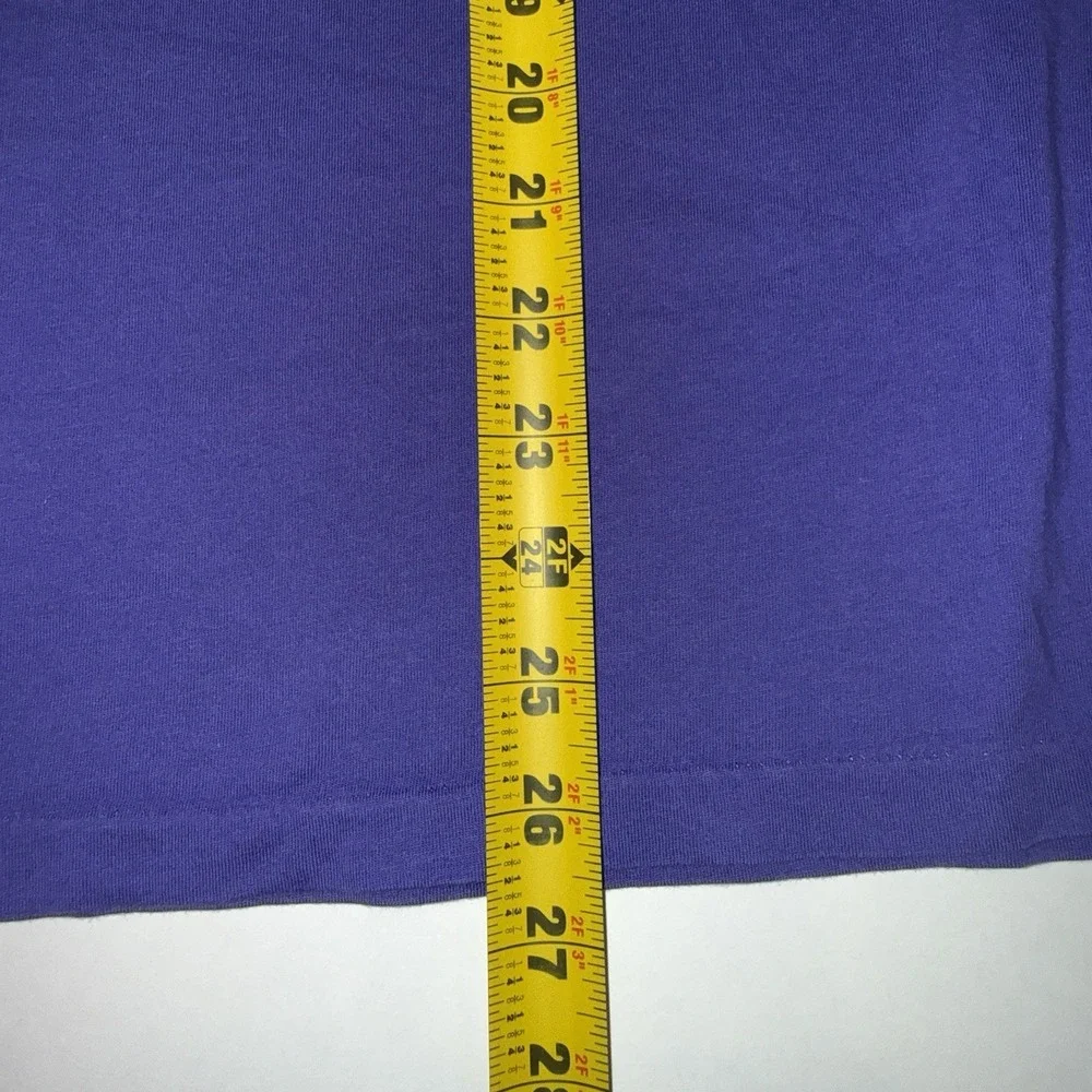 Polo Ralph Lauren Men’s Large Purple Crewneck T-Shirt Yellow Pony Short Sleeve